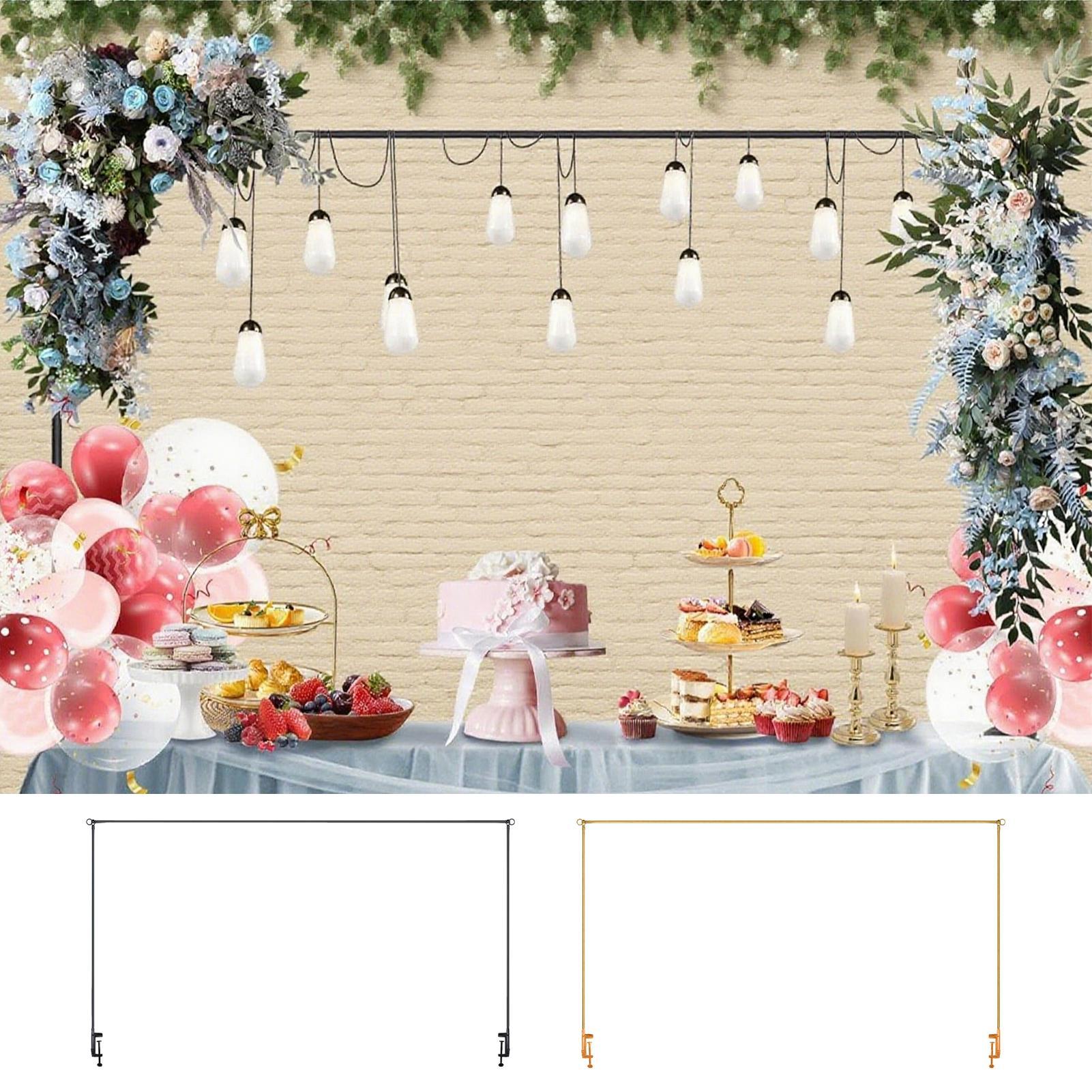 Wedding Balloon Arch - バルーンアーチスタンド、調節可能なテーブルアーチ（クランプ付き）、ダイニング背景ラック、デイリースイングイベント、ケータリング、ピクニック、結婚式用