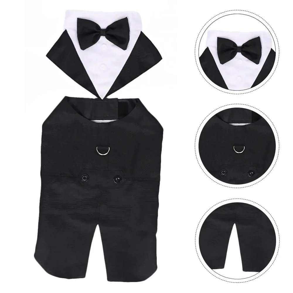 Suitsupply Wedding Tuxedo - ペット用犬服 ウェディングシャツ ファッションパーティー ショー フォーマルスーツ ネクタイ