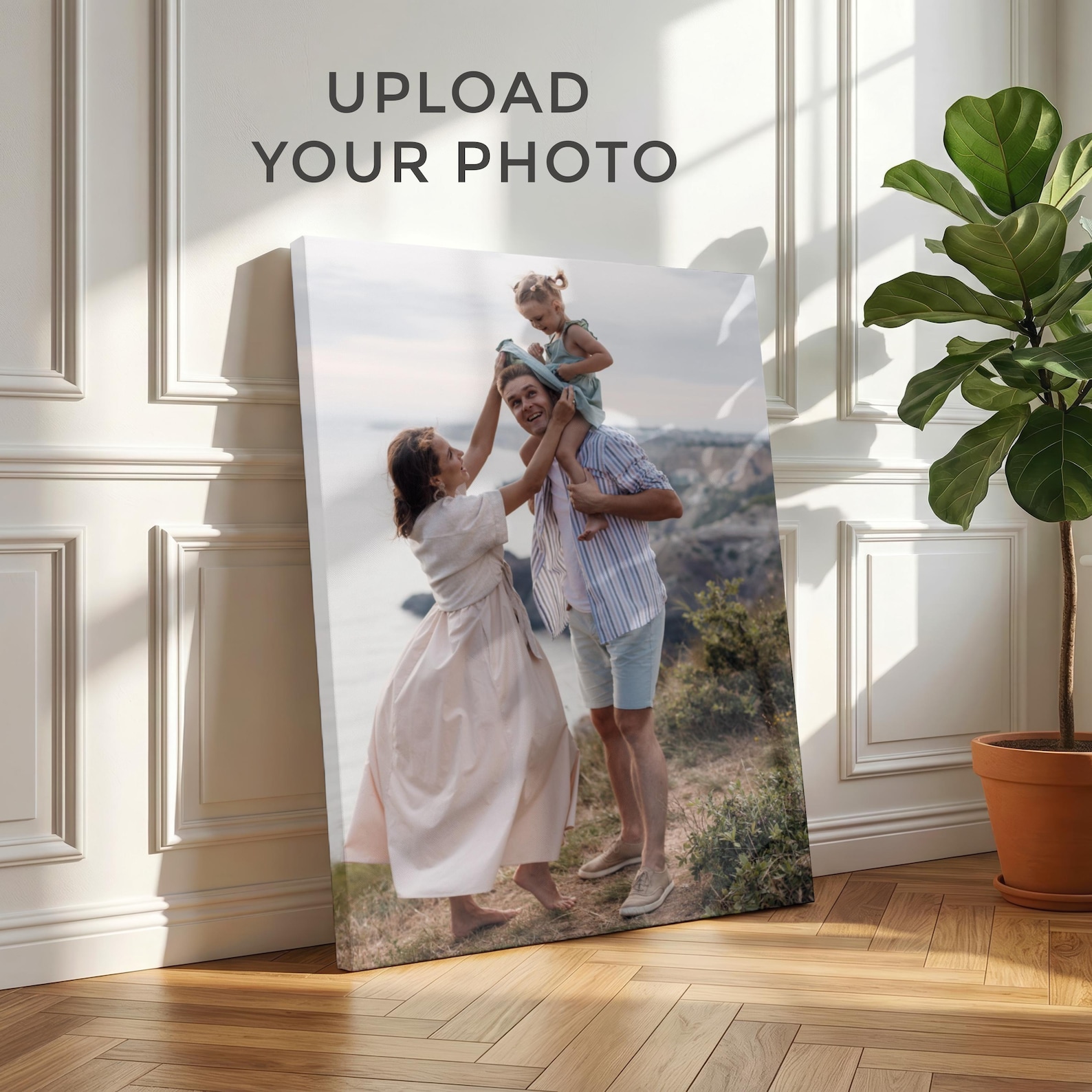 Wedding Party Supply - パーソナライズされた写真キャンバス、カスタムファミリーウォールアート、大型写真キャンバス、結婚祝い、写真からキャンバスへのプリント、家の装飾ウォールアート