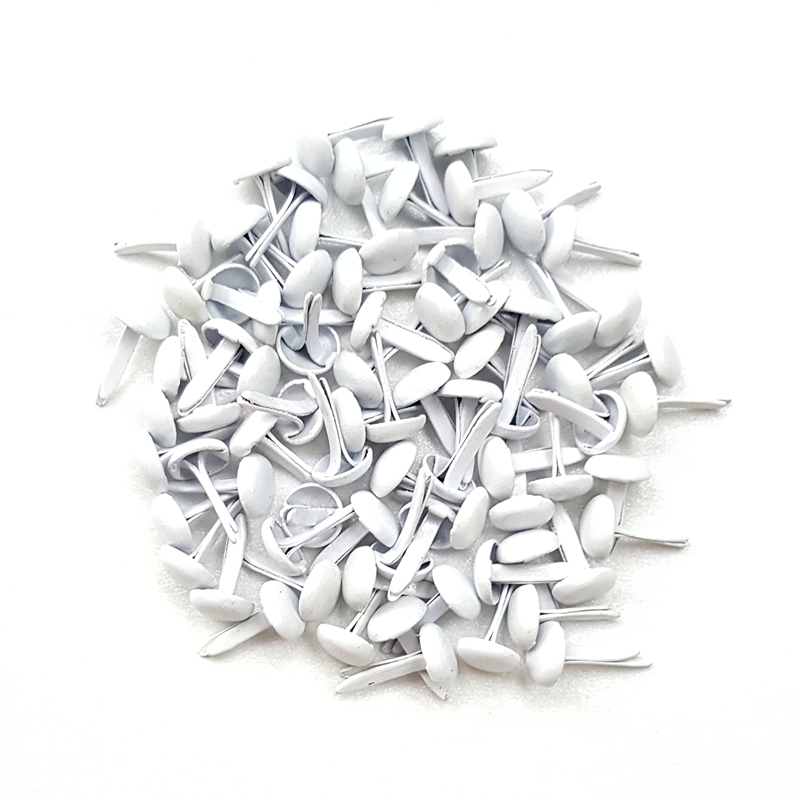 Papercraft Supply Invitation - 500 個 5 ミリメートルホワイトメタルブラッズスクラップブッアクセサリー紙工芸ウェディング用品招待状カード子供子犬 DIY