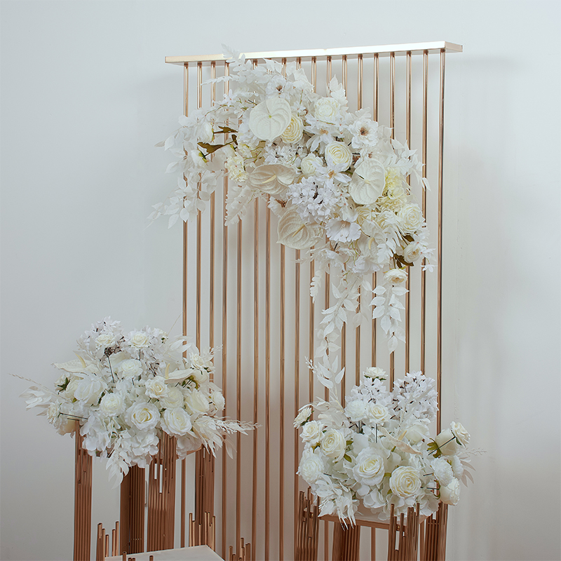 結婚式のアーチの装飾,背景の装飾,金と銀のメッキ,屋外の花の - Wedding Balloon Arch のレビューと価格
