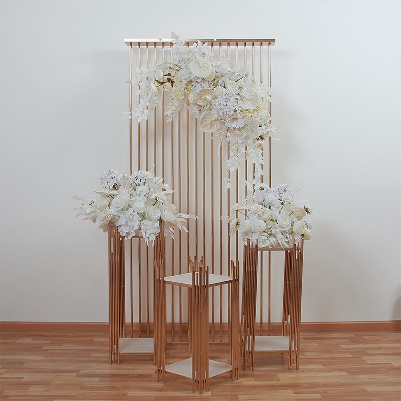 結婚式のアーチの装飾,背景の装飾,金と銀のメッキ,屋外の花の - Wedding Balloon Arch のレビューと価格