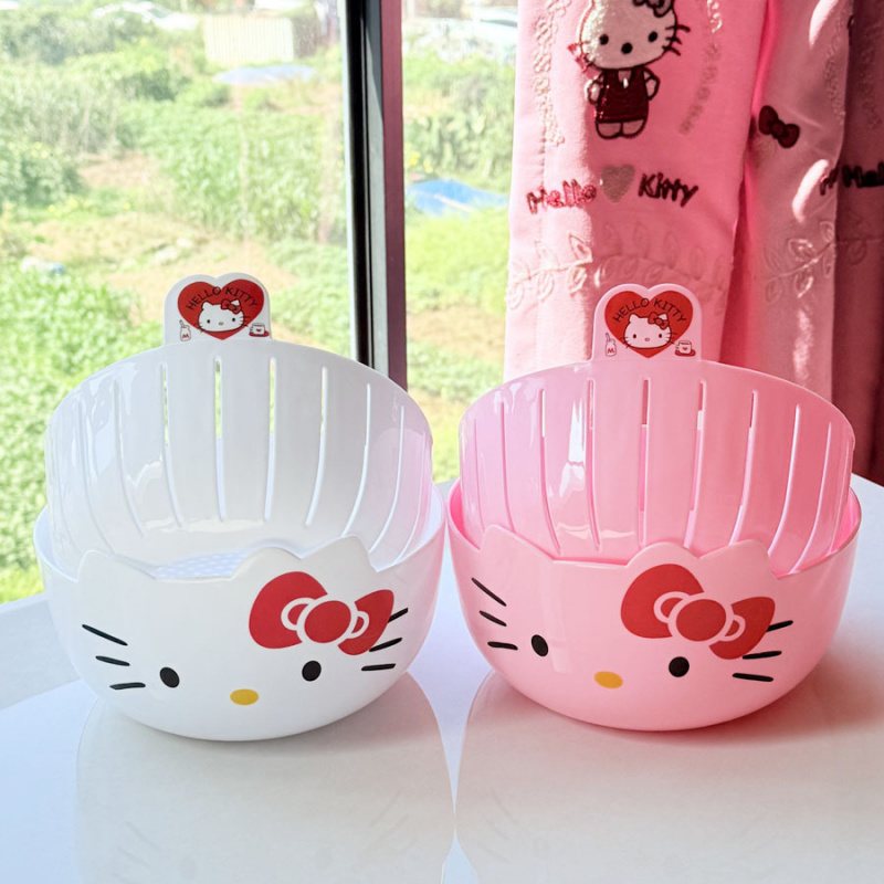 ハローキティ二層式水切りかご、キッチン野菜洗いバスケット、多 - Wedding Hampers のレビューと価格
