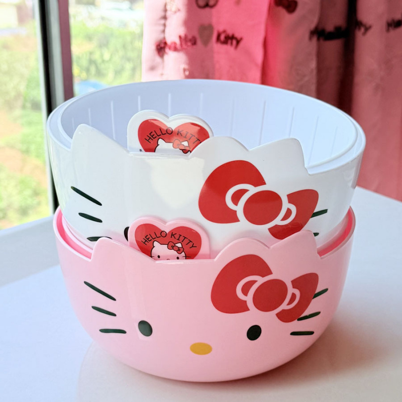 ハローキティ二層式水切りかご、キッチン野菜洗いバスケット、多 - Wedding Hampers のレビューと価格