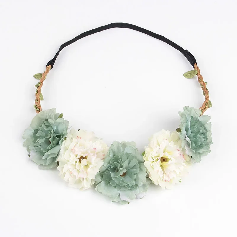 1 個春夏海辺ビーチ花頭飾り花嫁介添人花輪ヘアバンドウェディ - Wedding Arch Flower のレビューと価格