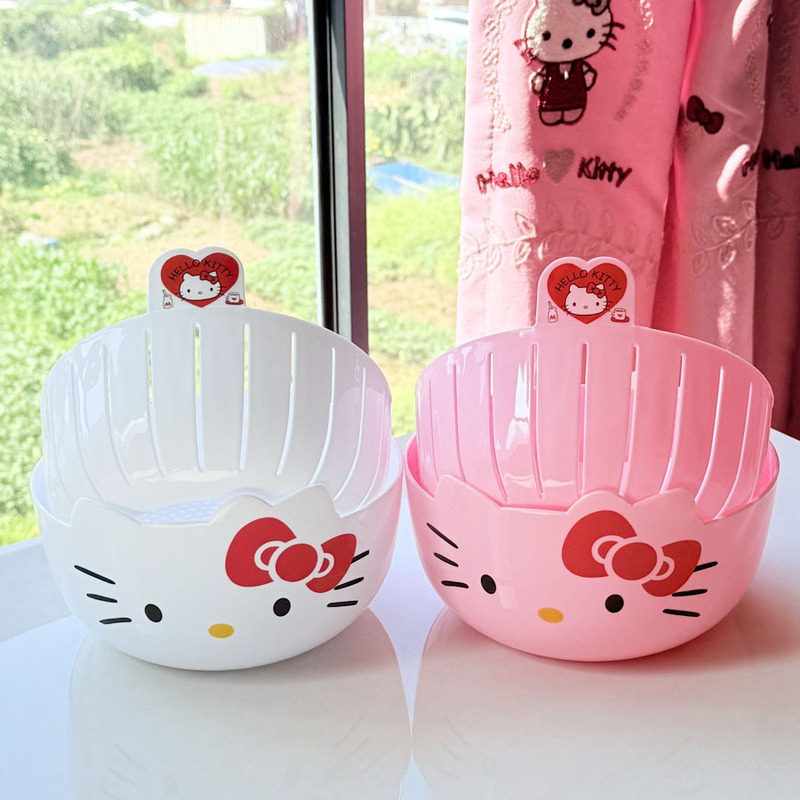 ハローキティ二層式水切りかご、キッチン野菜洗いバスケット、多 - Wedding Hampers のレビューと価格