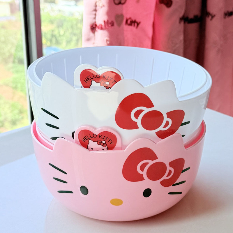 ハローキティ二層式水切りかご、キッチン野菜洗いバスケット、多 - Wedding Hampers のレビューと価格