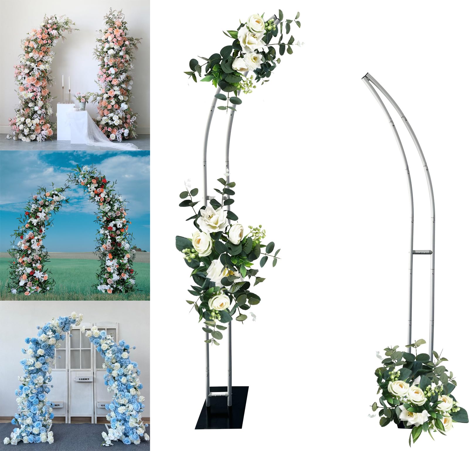 ハーフアーチバルーンスタンド、フラワースタンドの装飾、誕生日 - Wedding Balloon Arch のレビューと価格