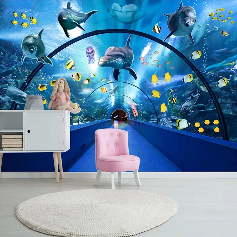 カスタマイズされた壁紙,水中世界,イルカ,クジラ,3Dクリエ - Wedding Zoo のレビューと価格