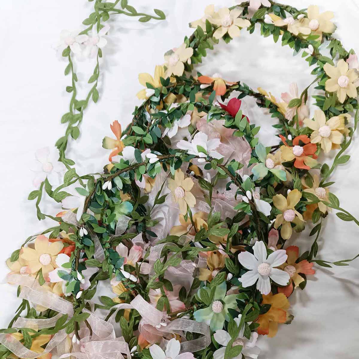 ボヘミアン籐花蔓クラウンヘッドバンド花嫁の結婚式のヘアアクセ - Wedding Arch Flower のレビューと価格