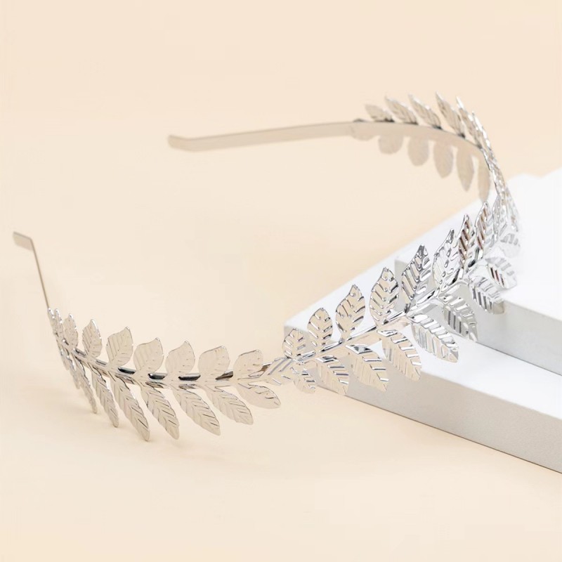 バロックゴールデンメタルリーフヘッドバンドかぶとクラウンティ - Wedding Supply Store のレビューと価格