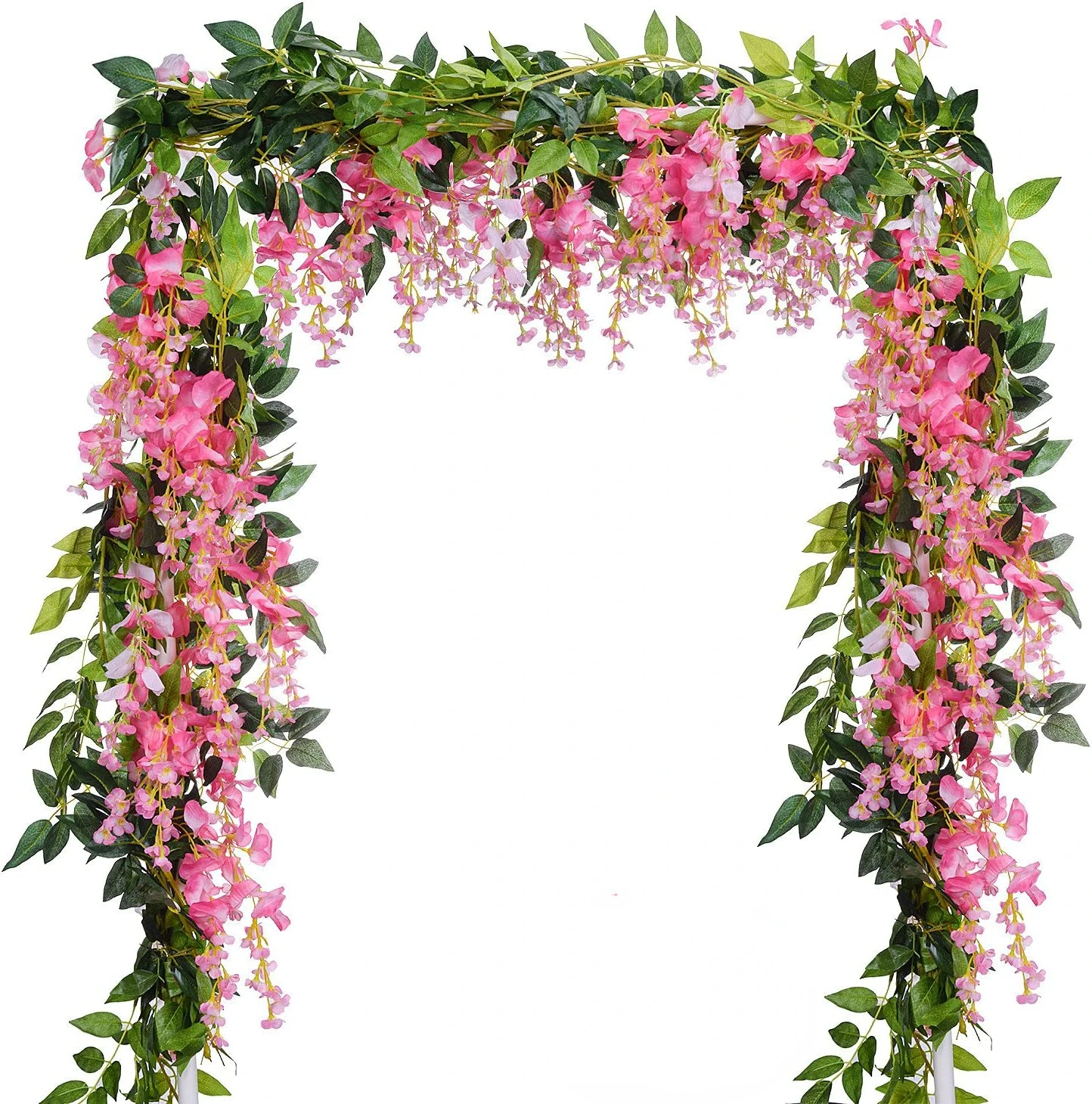 造花,1.8m,籐のつる,吊り花,庭の装飾,結婚式のアーチの - Wedding Arch Flower のレビューと価格